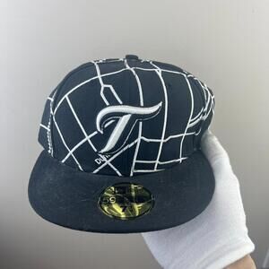 Toronto Blue Jays Map New Era Fitted Hat Size 7 1/4 rare